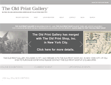 Tablet Screenshot of oldprintgallery.com